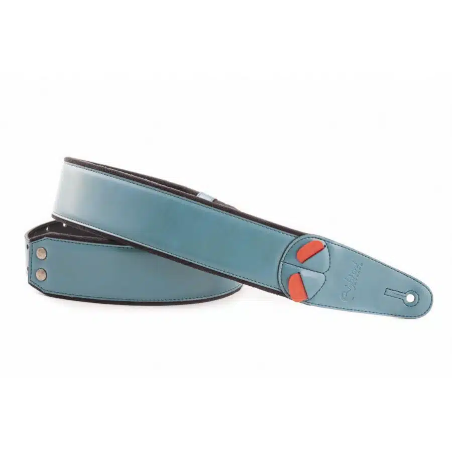 Guitar Strap Teal Charm (4)